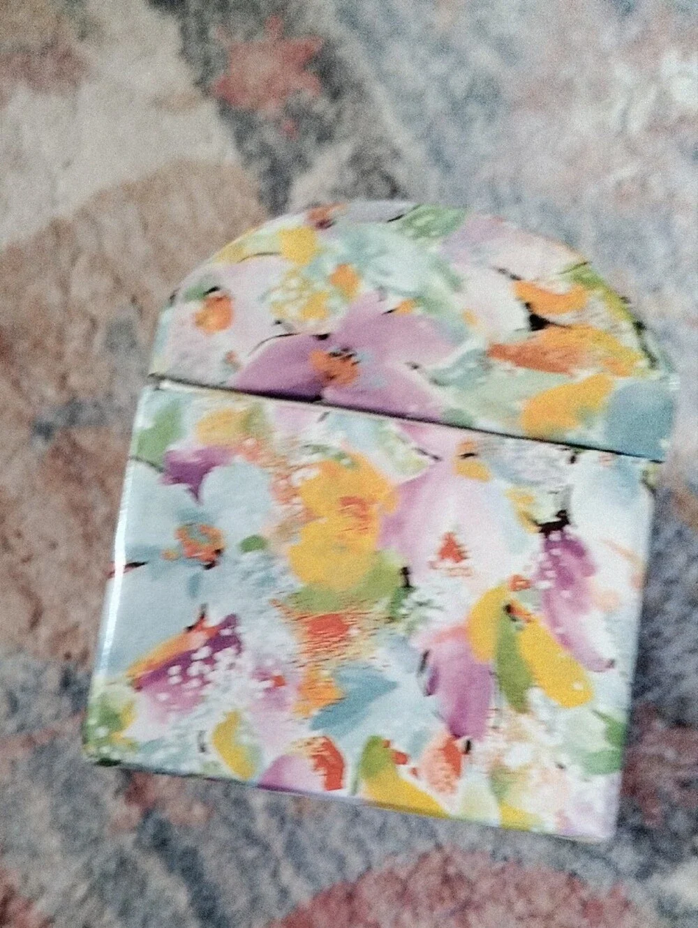 Colorful Floral Decorative Storage Box